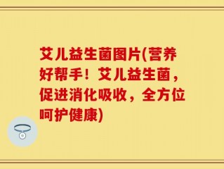 艾儿益生菌图片(营养好帮手！艾儿益生菌，促进消化吸收，全方位呵护健康)