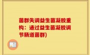 菌群失调益生菌凝胶重构：通过益生菌凝胶调节肠道菌群)