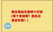 西瓜跟益生菌哪个好些(哪个更健康？西瓜还是益生菌？)