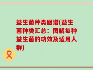 益生菌种类图谱(益生菌种类汇总：图解每种益生菌的功效及适用人群)