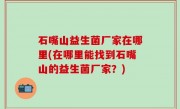 石嘴山益生菌厂家在哪里(在哪里能找到石嘴山的益生菌厂家？)