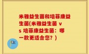 米雅益生菌和培菲康益生菌(米雅益生菌 vs 培菲康益生菌：哪一款更适合您？)