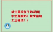 益生菌放在牛奶凝固(牛奶变酸奶？益生菌加工正确法！)