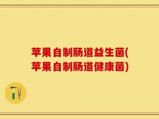苹果自制肠道益生菌(苹果自制肠道健康菌)