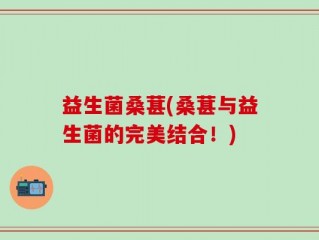 益生菌桑葚(桑葚与益生菌的完美结合！)