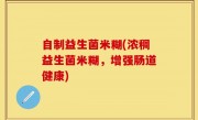 自制益生菌米糊(浓稠益生菌米糊，增强肠道健康)