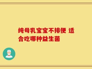纯母乳宝宝不排便 适合吃哪种益生菌