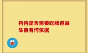 狗狗是否需要吃肠道益生菌有何依据
