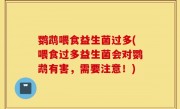 鹦鹉喂食益生菌过多(喂食过多益生菌会对鹦鹉有害，需要注意！)