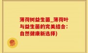 薄荷树益生菌_薄荷叶与益生菌的完美结合：自然健康新选择)