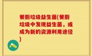 餐厨垃圾益生菌(餐厨垃圾中发现益生菌，或成为新的资源利用途径)