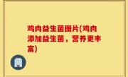 鸡肉益生菌图片(鸡肉添加益生菌，营养更丰富)