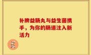 补脾益肠丸与益生菌携手，为你的肠道注入新活力