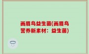 画眉鸟益生菌(画眉鸟营养新素材：益生菌)