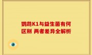 鹦鹉K1与益生菌有何区别 两者差异全解析