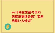 ve计划益生菌与乐力到底谁更适合你？实测结果让人惊讶”