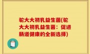 驼大大初乳益生菌(驼大大初乳益生菌：促进肠道健康的全新选择)