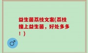 益生菌荔枝文案(荔枝撞上益生菌，好处多多！)