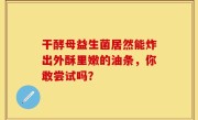 干酵母益生菌居然能炸出外酥里嫩的油条，你敢尝试吗？