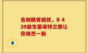 告别肠胃困扰，B 420益生菌诺特兰德让你焕然一新
