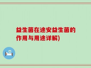 益生菌在途安益生菌的作用与用途详解)