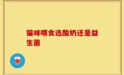 猫咪喂食选酸奶还是益生菌