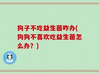 狗子不吃益生菌咋办(狗狗不喜欢吃益生菌怎么办？)