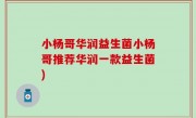 小杨哥华润益生菌小杨哥推荐华润一款益生菌)