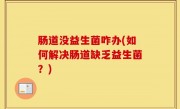 肠道没益生菌咋办(如何解决肠道缺乏益生菌？)
