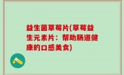益生菌草莓片(草莓益生元素片：帮助肠道健康的口感美食)