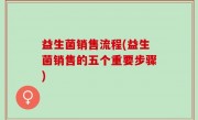 益生菌销售流程(益生菌销售的五个重要步骤)