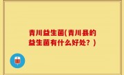 青川益生菌(青川县的益生菌有什么好处？)