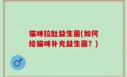 猫咪拉肚益生菌(如何给猫咪补充益生菌？)