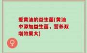 爱黄油的益生菌(黄油中添加益生菌，营养双增效果大)