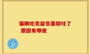 猫刚吃完益生菌就吐了 原因有哪些