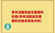 贵州活菌型益生菌原料价格(贵州活菌益生菌原料价格走势及分析)