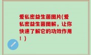 爱私密益生菌图片(爱私密益生菌图解，让你快速了解它的功效作用！)