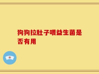 狗狗拉肚子喂益生菌是否有用