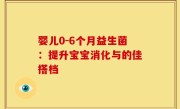 婴儿0-6个月益生菌：提升宝宝消化与的佳搭档
