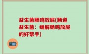 益生菌肠鸣放屁(肠道益生菌：缓解肠鸣放屁的好帮手)