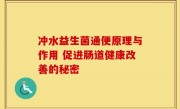 冲水益生菌通便原理与作用 促进肠道健康改善的秘密