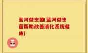 蓝河益生菌(蓝河益生菌帮助改善消化系统健康)