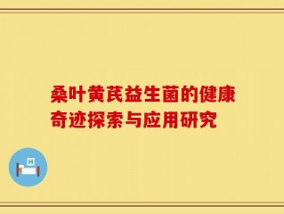 桑叶黄芪益生菌的健康奇迹探索与应用研究