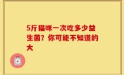 5斤猫咪一次吃多少益生菌？你可能不知道的大