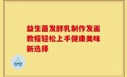益生菌发酵乳制作发面教程轻松上手健康美味新选择