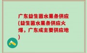 广东益生菌水果条供应(益生菌水果条供应火爆，广东成主要供应地)