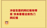 冲益生菌的网红桶有哪些 快来看看这些热门网红桶