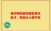 柴犬喝完益生菌后竟拉肚子，背后让人想不到