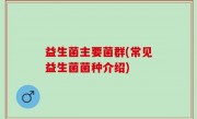 益生菌主要菌群(常见益生菌菌种介绍)