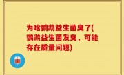 为啥鹦鹉益生菌臭了(鹦鹉益生菌发臭，可能存在质量问题)